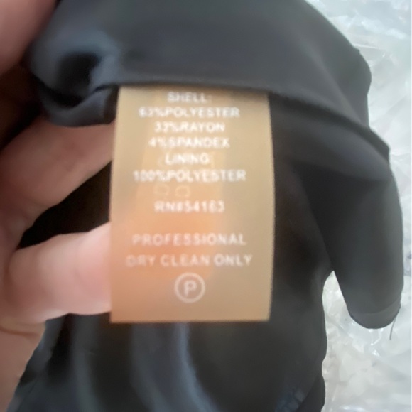 Calvin Klein black sleeveless dress Size12 Worn once zip up back swing skirt - Picture 9 of 11